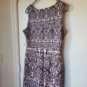 NYC Pink and Black Knee-length Dress